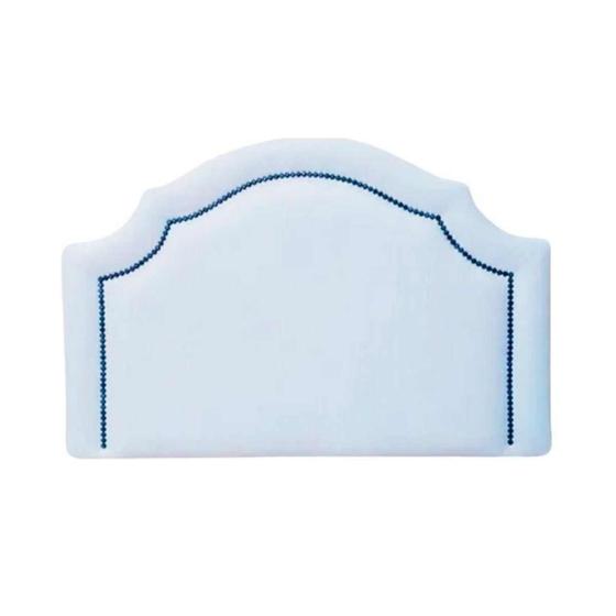 Imagem de Cabeceira Cama Box Solteiro Provençal com Tachas Branco