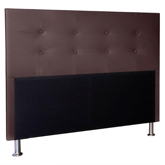 Imagem de Cabeceira Cama de Solteiro 90cm Estofada Quarto Box Com Pés Suede material sintético