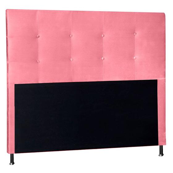 Imagem de Cabeceira Casal 140cm Cama Box Estofada Quarto Com Pés Inclusos