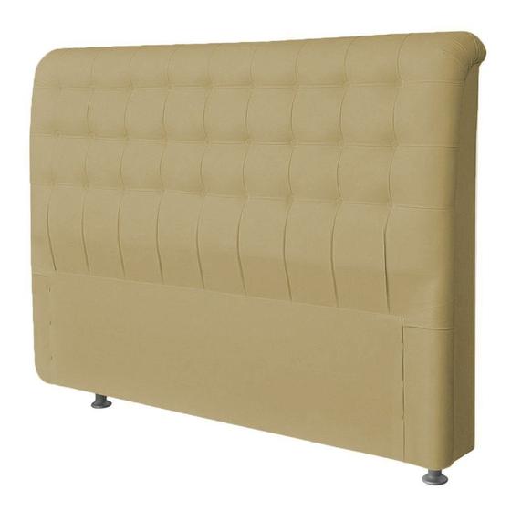 Imagem de Cabeceira Casal Imperatriz 140 CM Suede Camurça - D A Decor