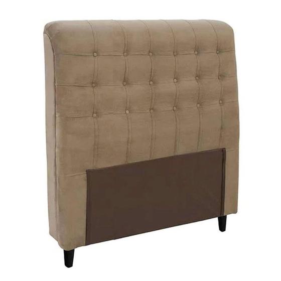 Imagem de Cabeceira Casal King 195cm Ana Para Cama Box Suede Bege - DS Estofados