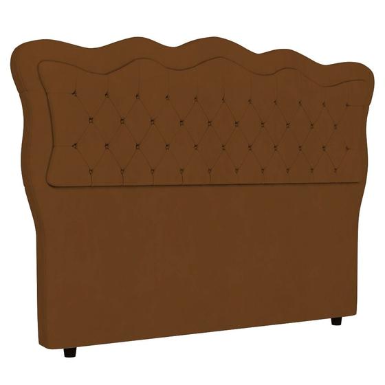 Imagem de Cabeceira Casal King Cama Box 195cm Oregon I02 Veludo Terracota - Mpozenato