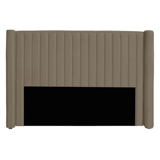 Cabeceira Casal King Size Estofada para Cama Box Alicia Veludo Menor preço em Cabeceira Casal King Size Estofada para Cama Box Alicia Veludo