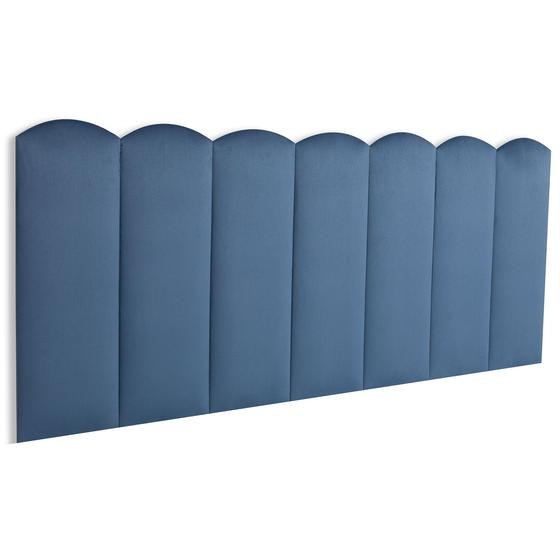Imagem de Cabeceira Casal Modulada Blu Interiores Nuvem Cama Box 140 cm x 60 cm MDF Veludo