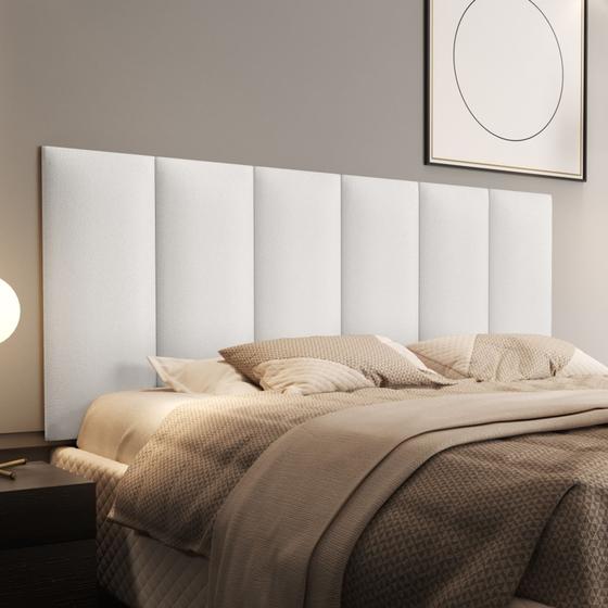 Cabeceira Casal para Cama Box Estofada Julia 1.40m - Couro Branco é ruim? Cabeceira Casal para Cama Box Estofada Julia 1.40m - Couro Branco é boa?