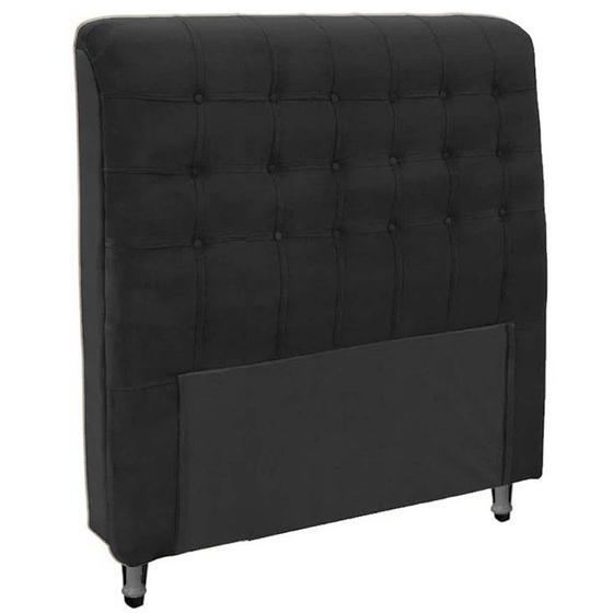 Imagem de Cabeceira Casal Queen 160cm Ana Para Cama Box Suede Preto - DS Estofados