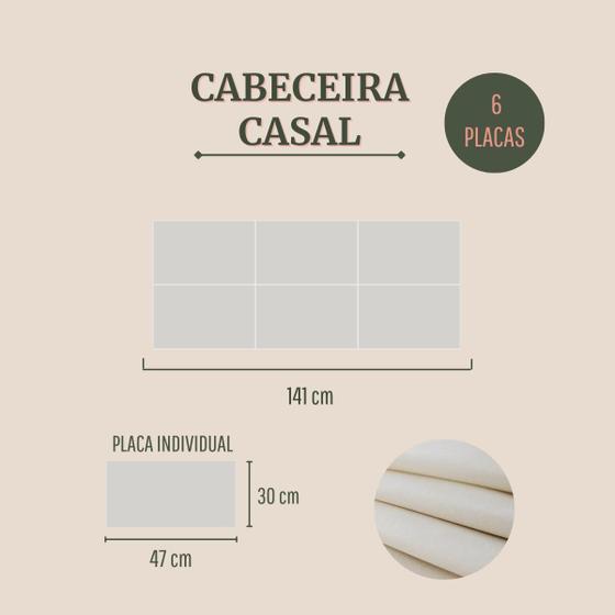 Imagem de Cabeceira Casal Retangular 141x60 Cama Box Modulada