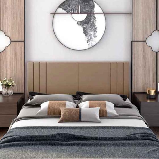 Imagem de Cabeceira Casal Tulipa Suspensa Moderna para Quarto - 140 CM - Várias Cores