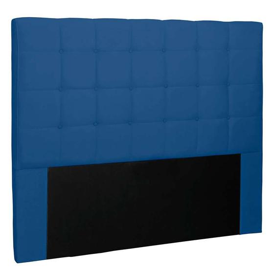 Imagem de Cabeceira Casal Verona Suede Azul