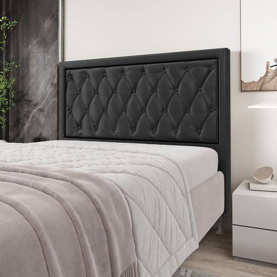 Imagem de Cabeceira Centaurus 195 Modulada Estofada N-022 Veludo Chumbo Aradecor