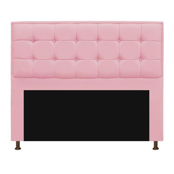 Imagem de Cabeceira Copenhague 160 cm Queen Size Suede Rosa Bebê - Doce Sonho Móveis