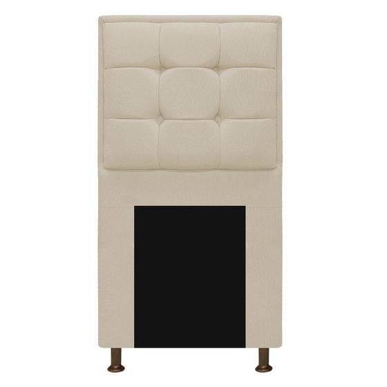 Imagem de Cabeceira Copenhague 90 cm Solteiro Suede Bege - ADJ Decor