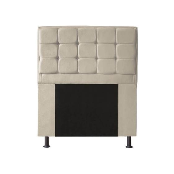 Imagem de Cabeceira Copenhague Para Cama Box Solteiro 100cm com Capitonê Suede - Ecotec Decor