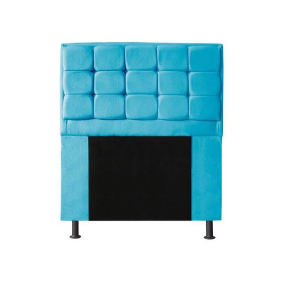 Imagem de Cabeceira Copenhague Para Cama Box Solteiro 90cm com Capitonê Suede - Ecotec Decor