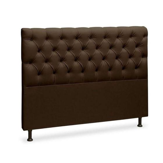 Imagem de Cabeceira Cristal 195cm Cama Box Js Móveis material sintético Cafe