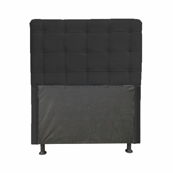 Imagem de Cabeceira Dama 1,40 Cm Para Cama Box Casal Suede Preto