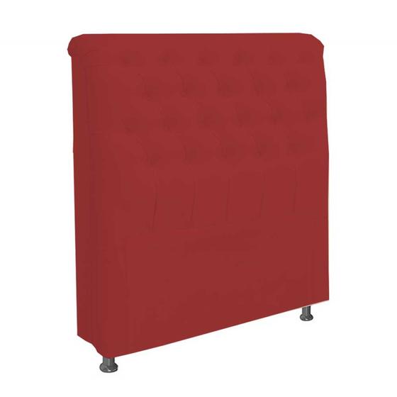 Imagem de Cabeceira Dama 1,60 Cm Cama Box Queen Suede Vermelho