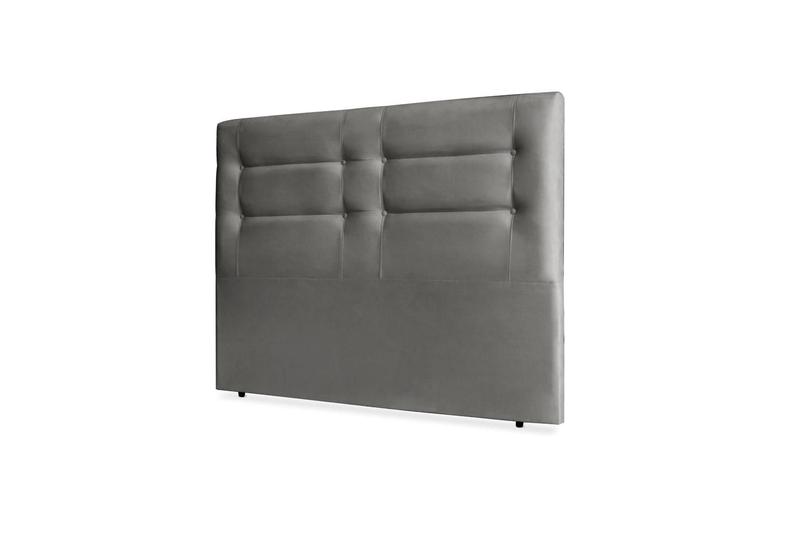 Imagem de Cabeceira De Cama Box Isa King 195cm X 106cm Suede Cinza Mz Decor