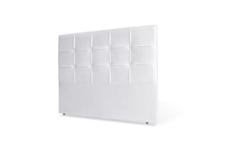 Imagem de Cabeceira De Cama Box Luiza King 195cm X 106cm Couro Branco Ms Decor