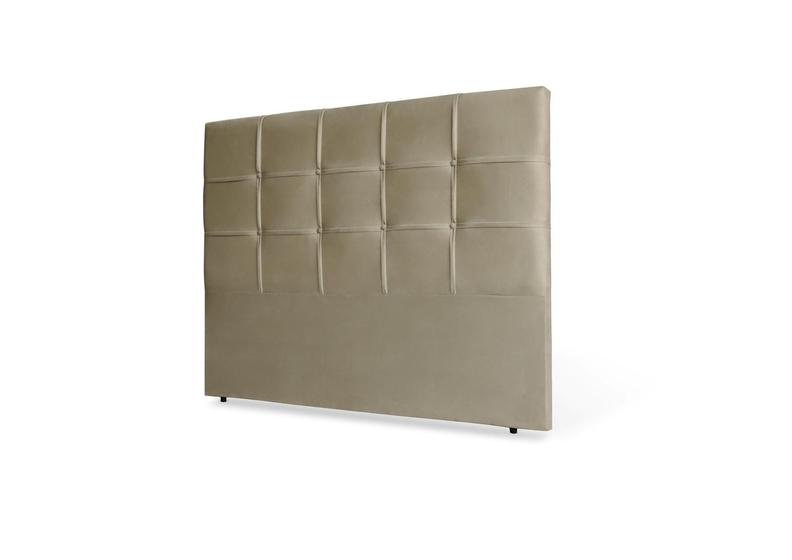 Imagem de Cabeceira De Cama Box Luiza Solteiro 90cm X 106cm Suede Nude Mz Decor