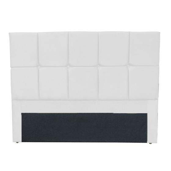 Imagem de Cabeceira De Cama Box Solteiro Berlin 90 Suede branco