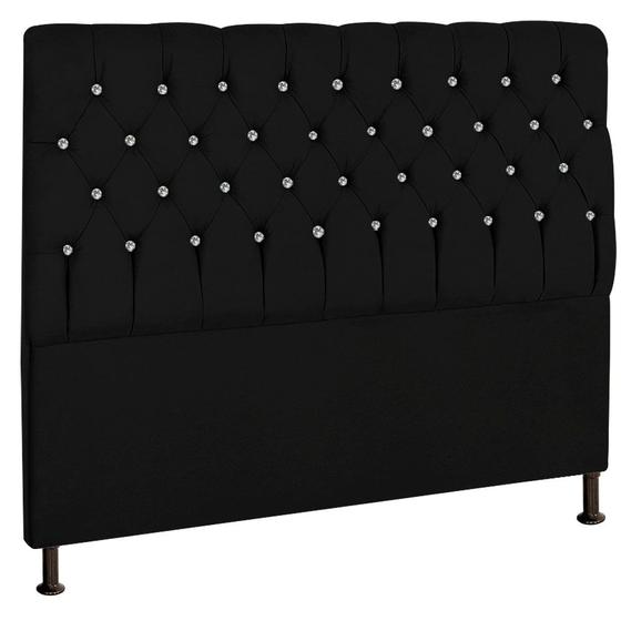 Imagem de Cabeceira de Cama Box Solteiro Estofada com Strass Quarto 0,90 Cm Bia Nanda Decor