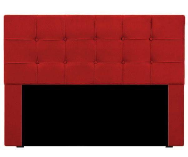 Imagem de Cabeceira De Cama Box Solteiro Tóquio 90 cm Suede vermelho