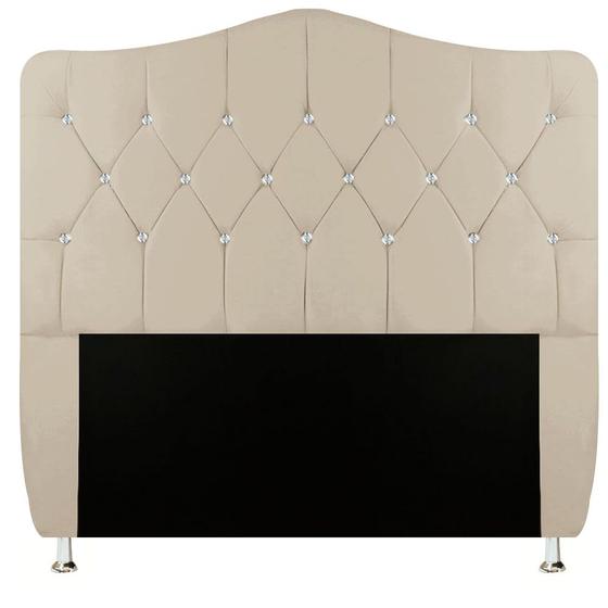 Imagem de Cabeceira de Cama Casal Queen Capitone Com Strass Estofada Atena 1.60 Cm Nanda Decor