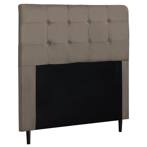 Imagem de Cabeceira de Casal King 195cm Luna I02 Suede Bege - Mpozenato