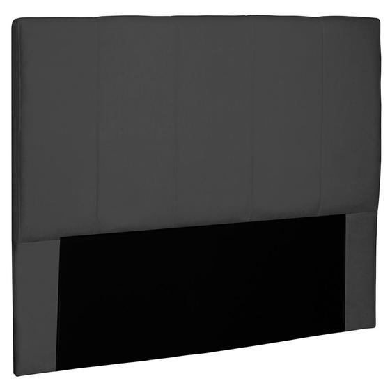 Imagem de Cabeceira Decorativa King Size 1,95M Erza Suede Preto G63 - Gran Belo