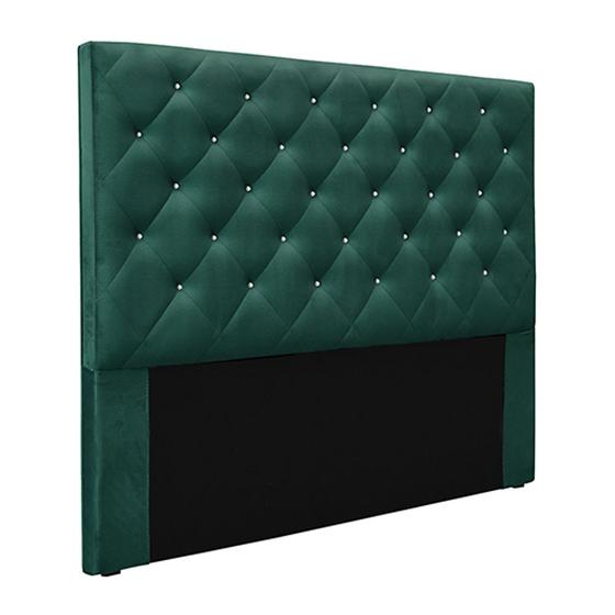 Imagem de Cabeceira Decorativa King Size 1,95M Tàzio Veludo Verde Floresta G63 - Gran Belo