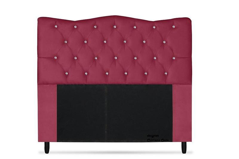Imagem de Cabeceira Dunas Solteiro 100cm com Strass Suede