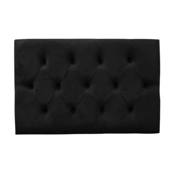 Imagem de Cabeceira E Box Paris Solteiro 90cm Painel Em Suede Preto