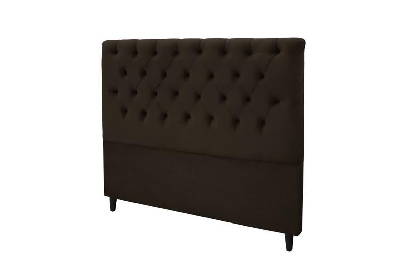 Imagem de Cabeceira Embaixatriz Plus King Size 1950mm Suede Chocolate - Simbal