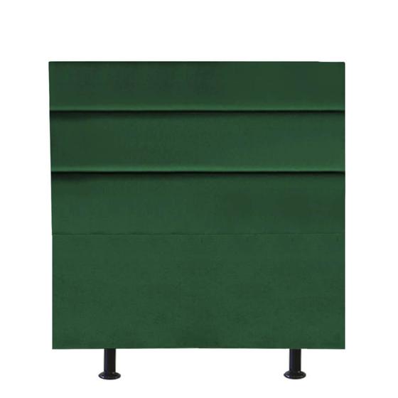 Imagem de Cabeceira Estofada Argentina 120cm Viúva Solteirão Para Cama Box Quarto Suede Verde - Ahazzo Móveis