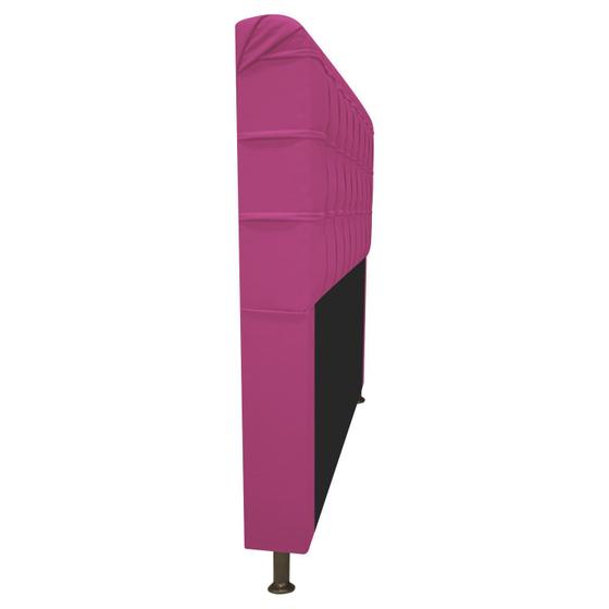 Imagem de Cabeceira Estofada Dama 195 cm para Cama King Size com Botonê Corano Pink