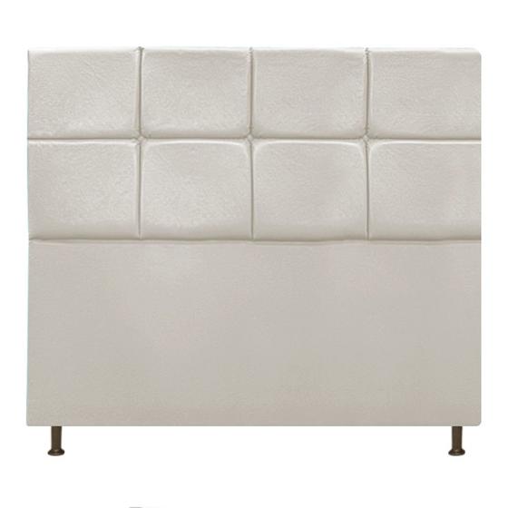 Imagem de Cabeceira Estofada Damares 160 cm Queen Size Com Botonê Suede Bege - Doce Sonho Móveis