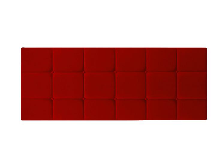 Imagem de Cabeceira Estofada de Cama Box Casal 140 x 67 cm Calipha Vermelho - MagL