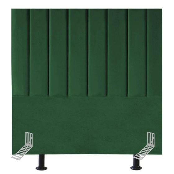 Imagem de Cabeceira Estofada de Cama Solteiro Box 100 cm Carolina Suede E Frame