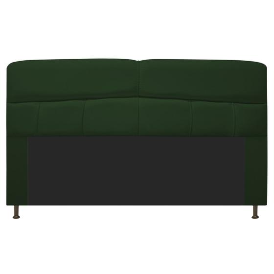 Imagem de Cabeceira Estofada Donna 195 cm para Cama King Size Suede Verde