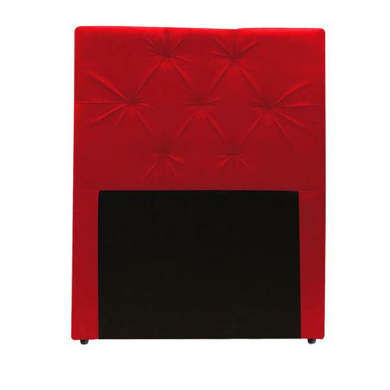 Imagem de Cabeceira Estofada Gabriela para Cama Box 100cm Solteiro Suede Vermelho