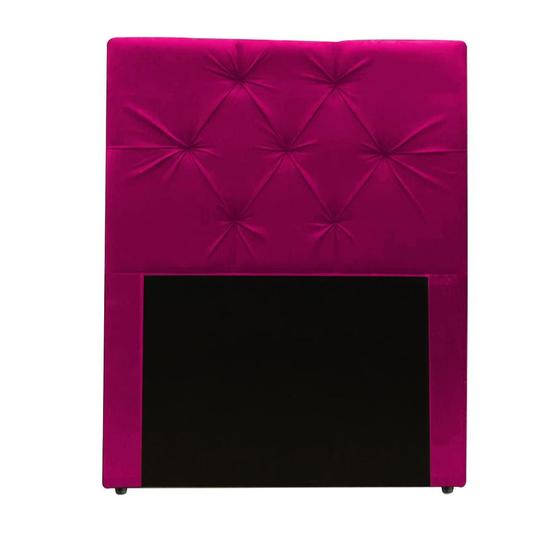 Imagem de Cabeceira Estofada Gabriela para Cama Box 90cm Solteiro material sintético Pink