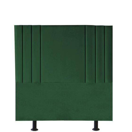 Imagem de Cabeceira Estofada Grécia 90cm Solteiro Para Cama Box Quarto Suede Verde - Ahazzo Móveis