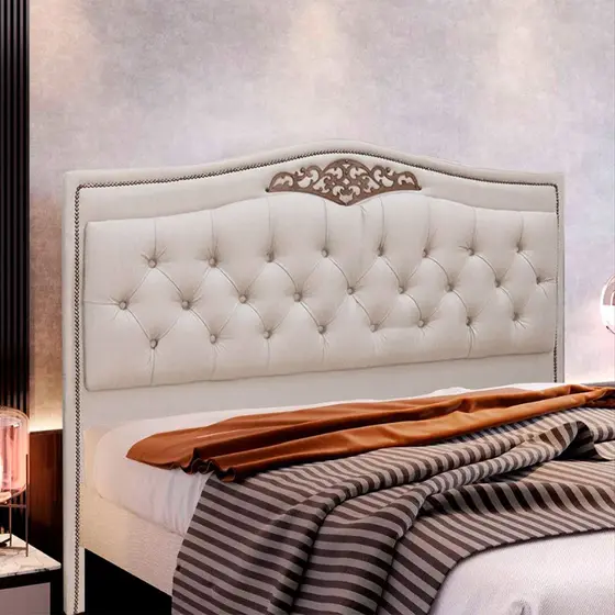 Cabeceira Estofada Holanda 1,95 King Size Linho Shop das Cabeceiras
