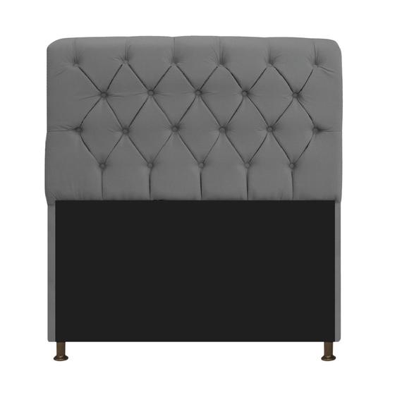 Imagem de Cabeceira Estofada Lady 140 cm Solteiro Com Capitonê Sintético - ADJ Decor
