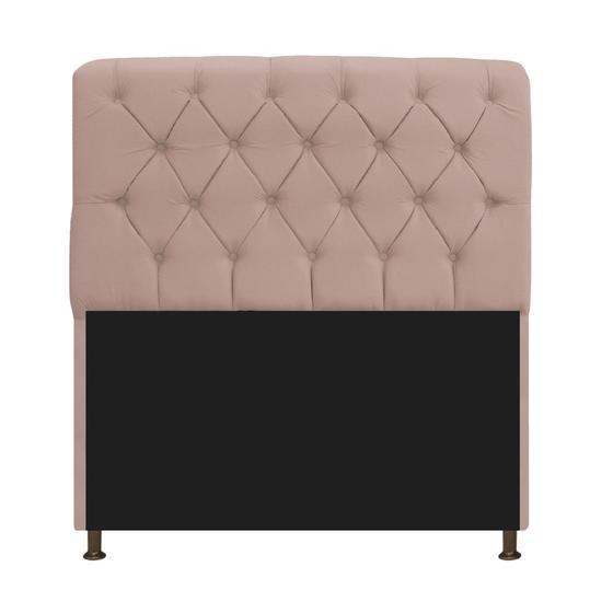 Imagem de Cabeceira Estofada Lady 140 cm Solteiro Com Capitonê Suede - Doce Sonho Móveis