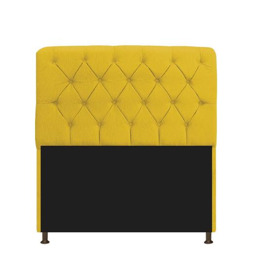 Imagem de Cabeceira Estofada Lady 90 cm Solteiro Com Capitonê Suede - Amarena Móveis