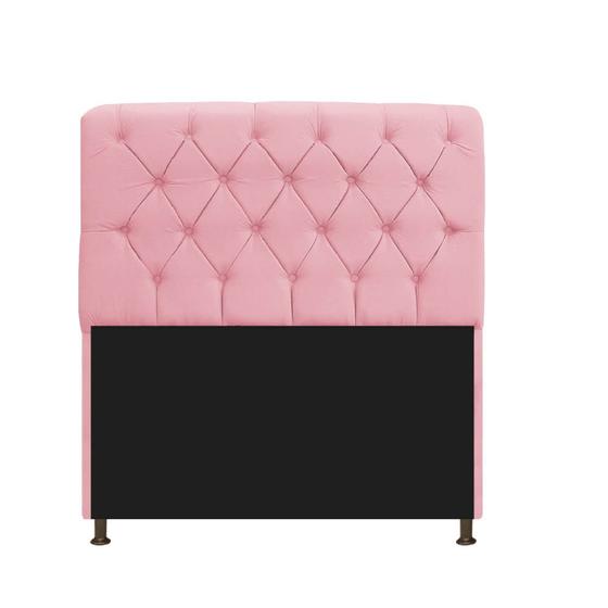 Imagem de Cabeceira Estofada Lady 90 cm Solteiro Com Capitonê Suede - Amarena Móveis