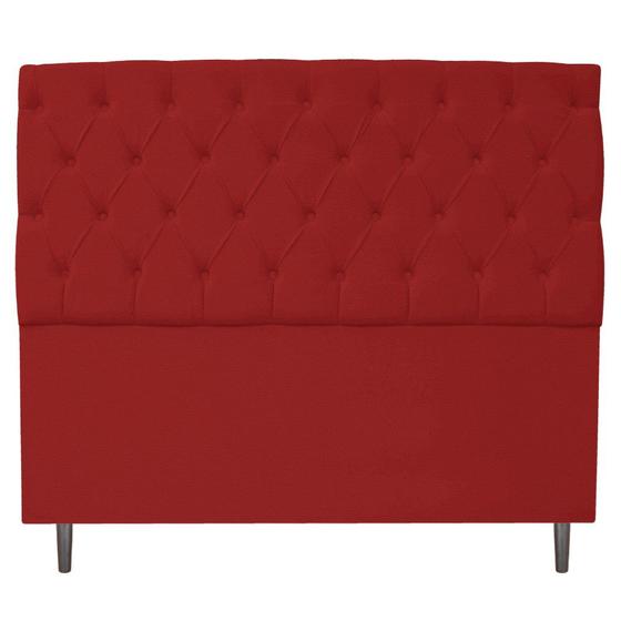 Imagem de Cabeceira Estofada Liverpool 160 cm Queen Size Corano Vermelho - ADJ Decor