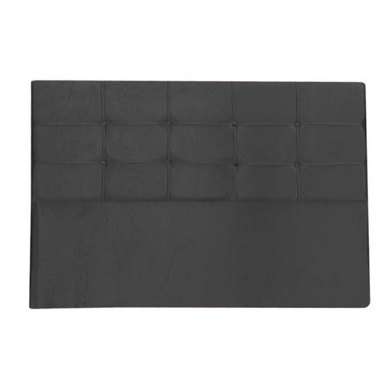 Imagem de Cabeceira Estofada Mel com Botonê para Cama Box King Size 195cm material sintético Preto